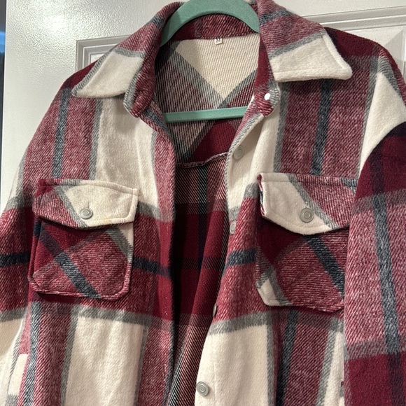 Plaid Button-Up Jacket - Picture 5 of 5